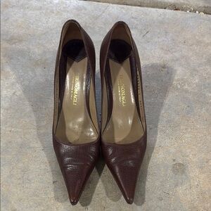 Bruno Magli Brown Leather Heels